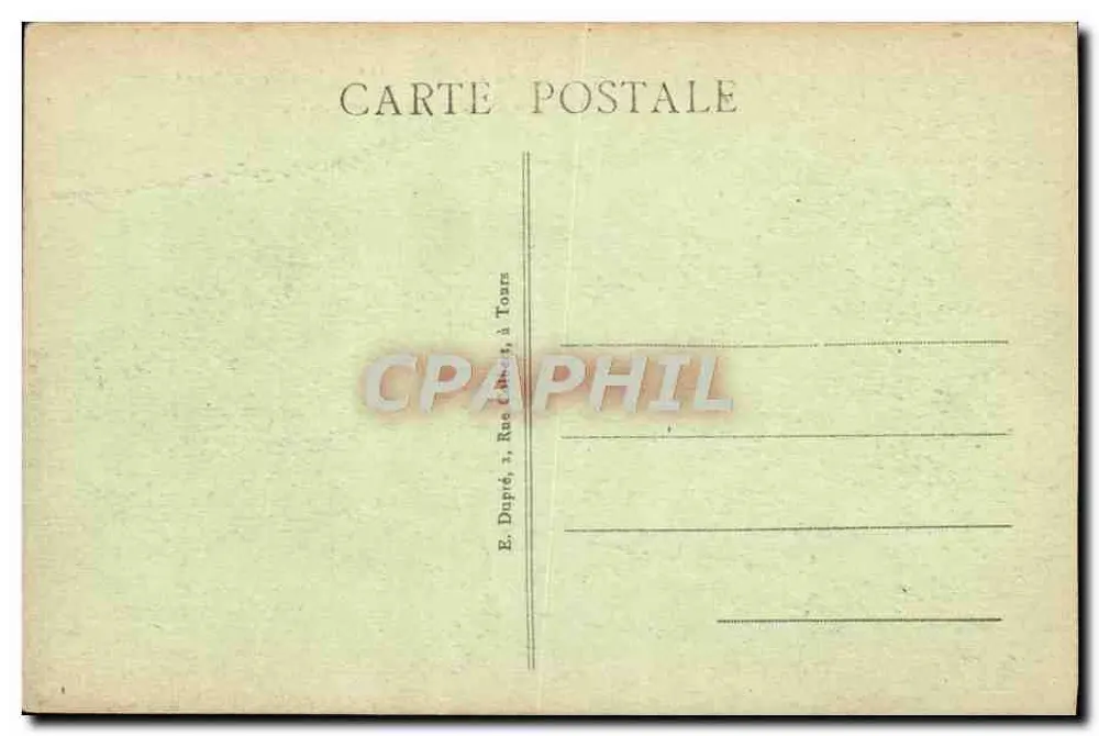 Saumur (M.-et-L.) - O Castelo (Mon. hist.) lado Norte - A. P. - Verso