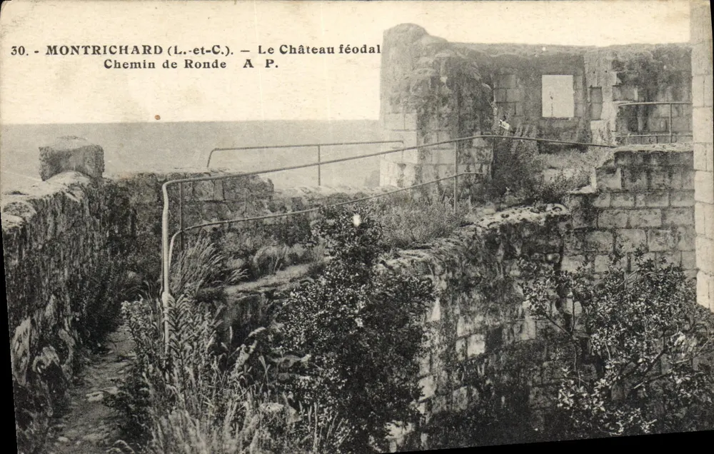 Montrichard (Loire-et-Cher) — Das feudale Schloss, der Rundweg — A.P. Nr. 30 - Vorderseite