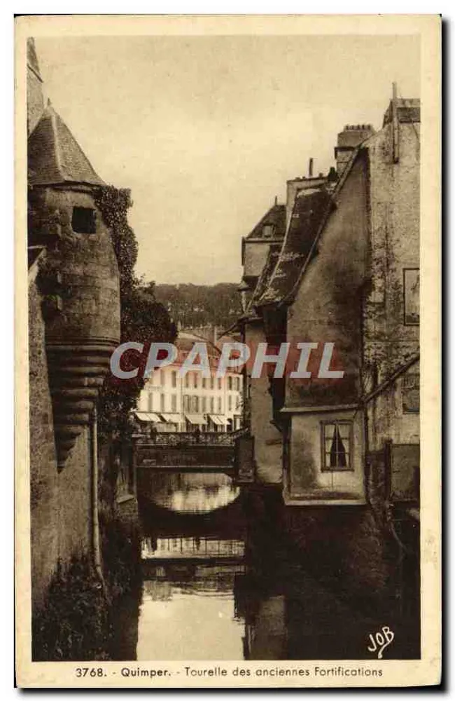 Quimper - Turm der alten Befestigungen — Vintage Postcard/Antike Ansichtskarte n°3768, veröffentlicht von JOB - Vorderseite