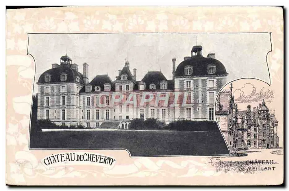 Castelo de Cheverny — Castelo de Meillant — editor não identificado - Frente