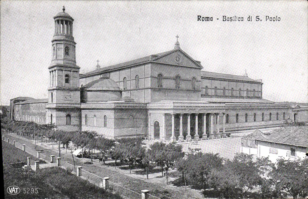 Roma - Basílica de S. Paulo — vista externa — editor VAT, n° de série 5295 - Frente