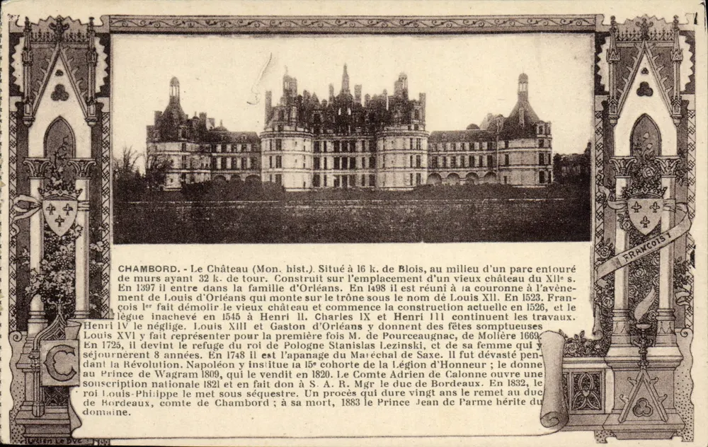 Chambord — O Castelo (Mon. hist.) — Léon Le DUC - Frente
