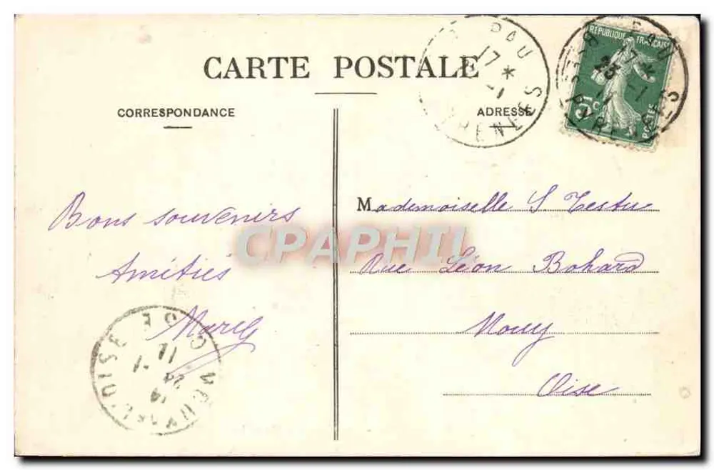 Pau — O Castelo de Henrique IV — editor desconhecido, n° 813 - Verso