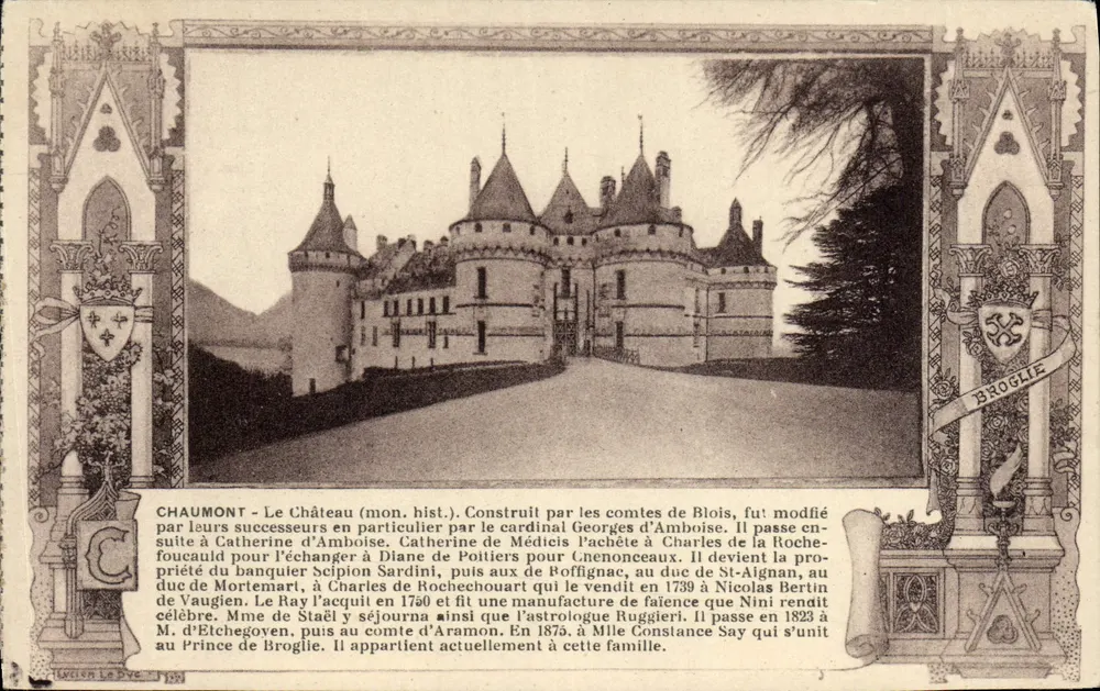 Chaumont - O Castelo (mon. hist.) — Broglie, editor, n° 128 - Frente