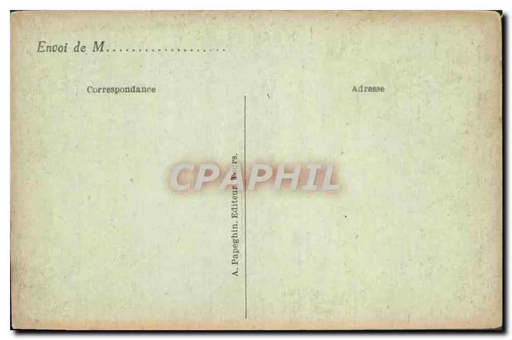 Cheverny (Loir-et-Cher) — O Castelo - A Escada de Honra — A. Papeghlin, Paris, n°15 - Verso