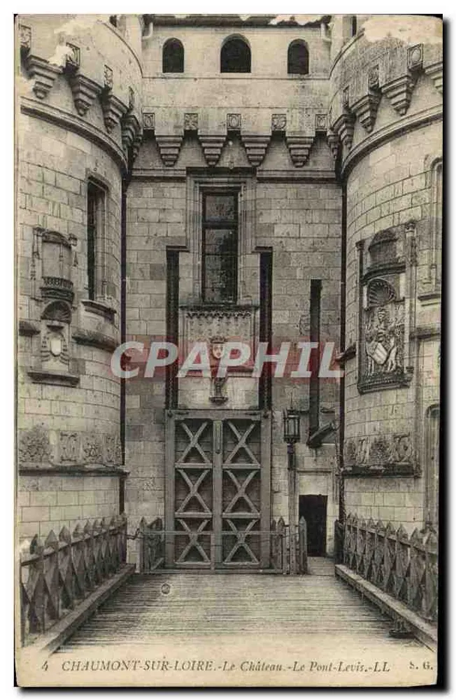 Chaumont-sur-Loire — Schloss — Pont-Levis — S.G. - Vorderseite