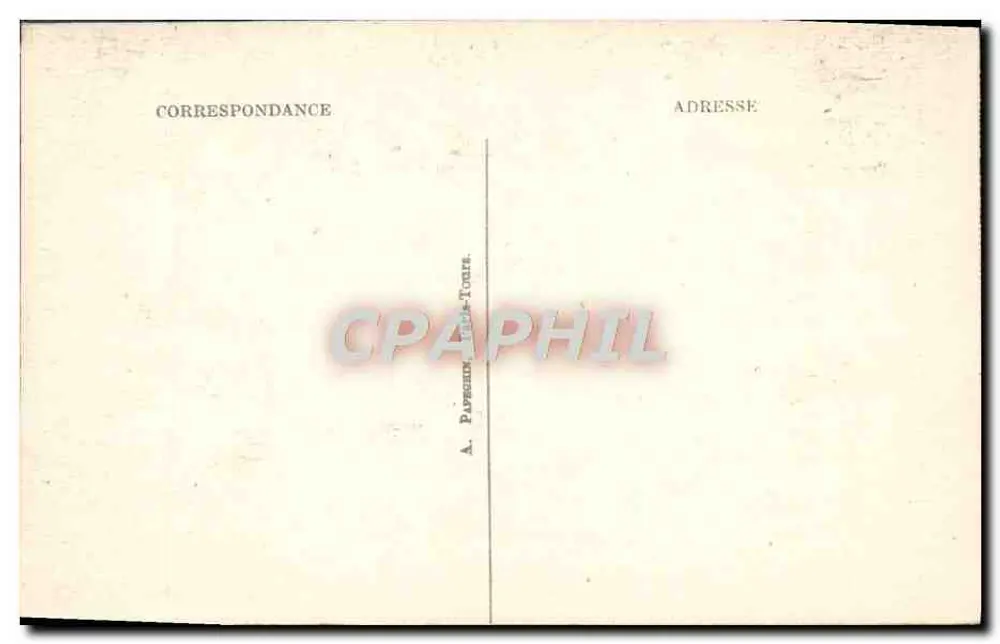 Chambord — Zimmer und Bett des Grafen von Chambord — A. P. - Rückseite