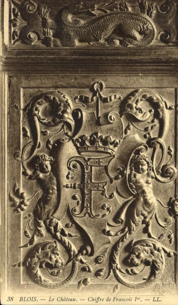 Blois — Das Schloss — Das Monogramm von François I. — LL. — Nr. 38 - Vorderseite