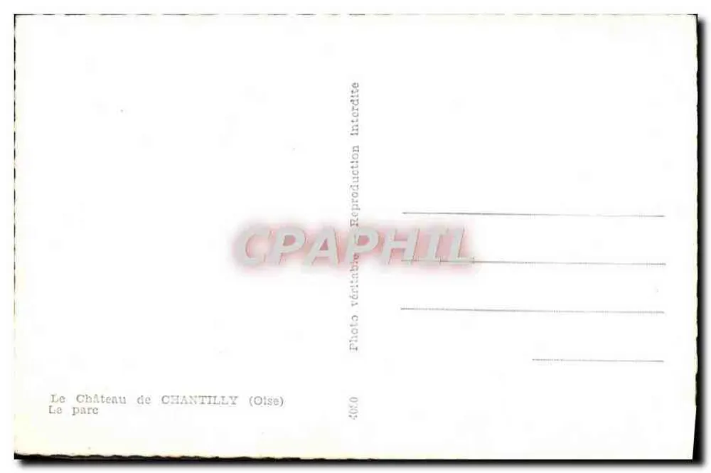 O Castelo de Chantilly (Oise) — O parque - Verso