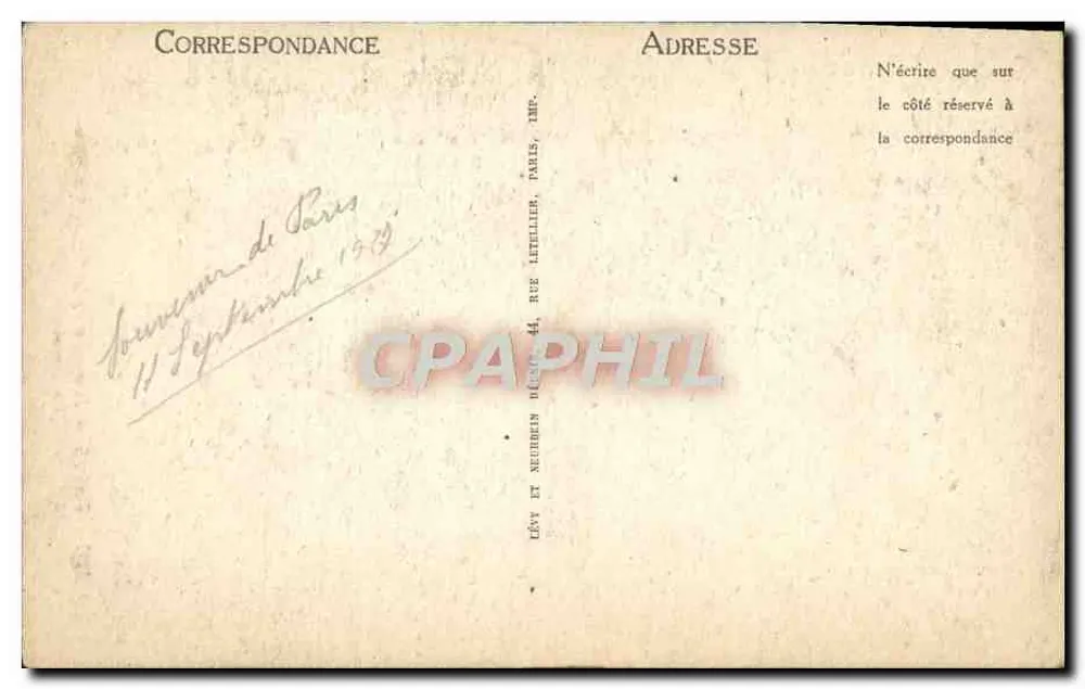 Paris — Innenansicht der Sainte-Chapelle — Die Rose — ND - Rückseite