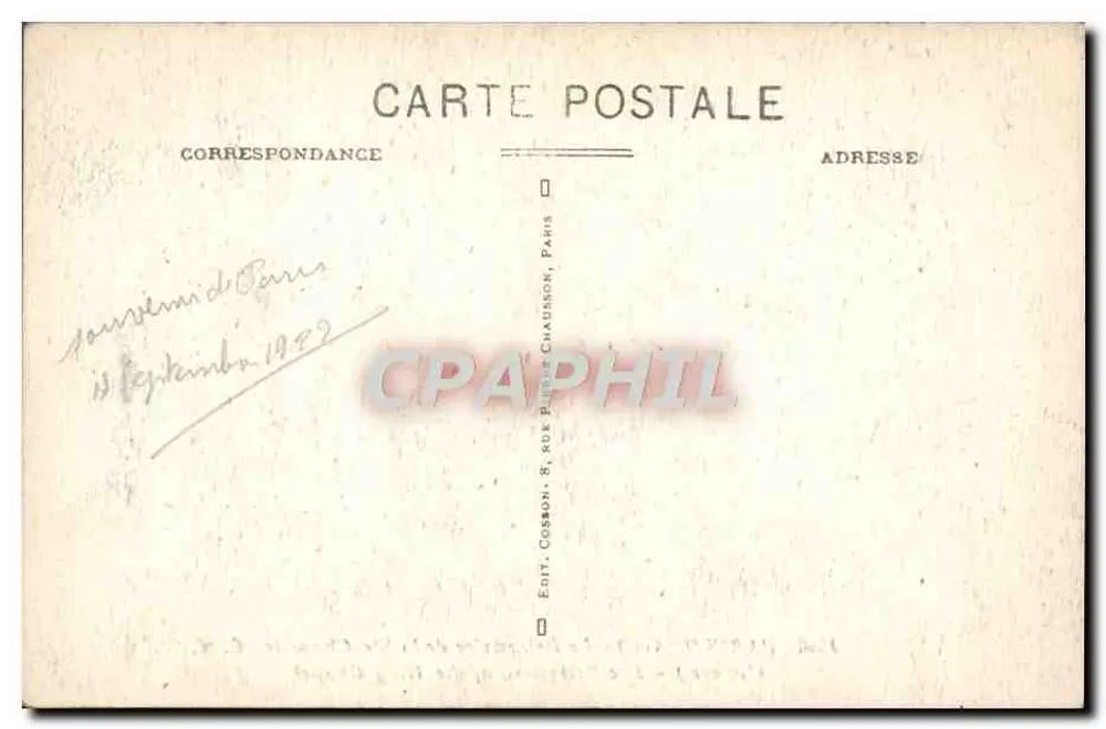 Paris (1er arr.) - O Reliquário da Santa Capela - C. M. - Verso