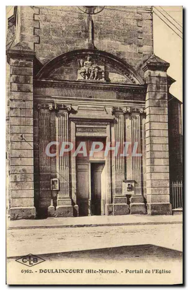 Doulaincourt (Hte-Marne) — Portal der Kirche — C.L.B. n° 6362 - Vorderseite