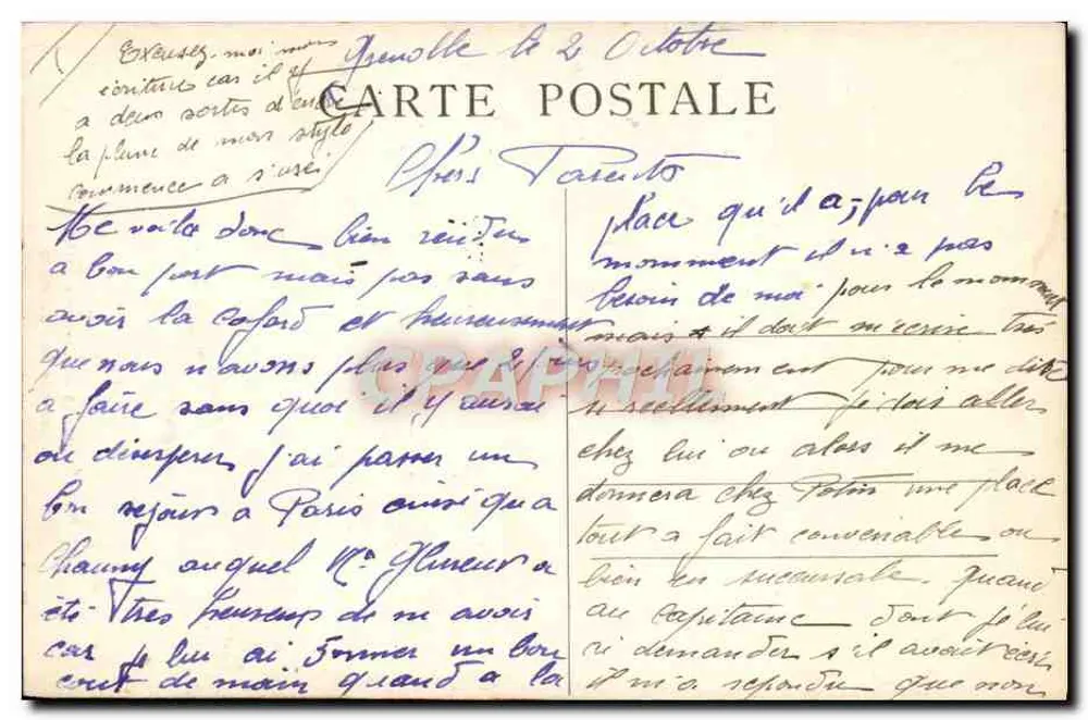 A Cascata da Ourièra — Arredores de URIAGE — Dauphiné — n° 0123 - Verso