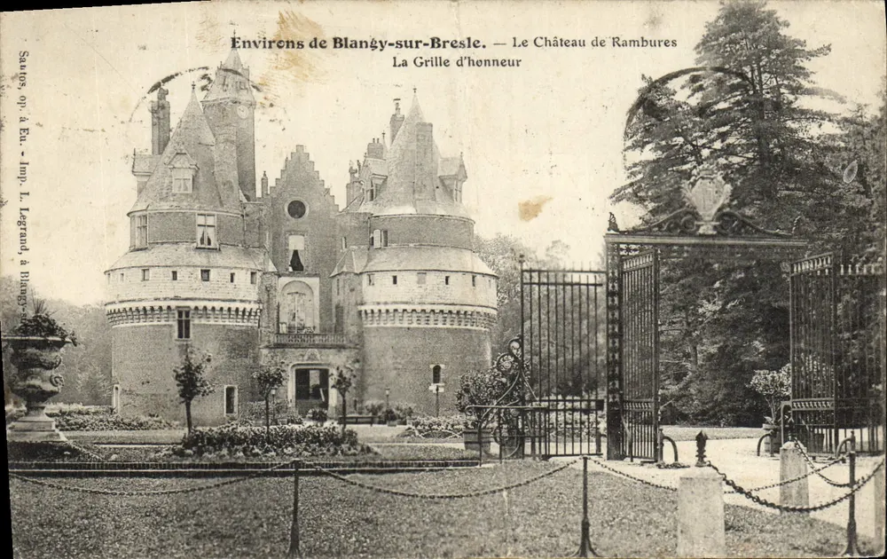 Umgebung von Blangy-sur-Bresle — Schloss Rambures, Die Ehrenpforte — Imp. L. Legendard à Blangy-sur-Bresle - Vorderseite