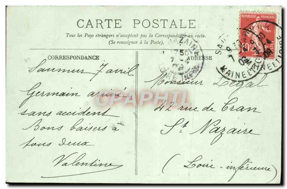 PARIS — Der Bassin des Luxembourg — LL. — n° 136 - Rückseite