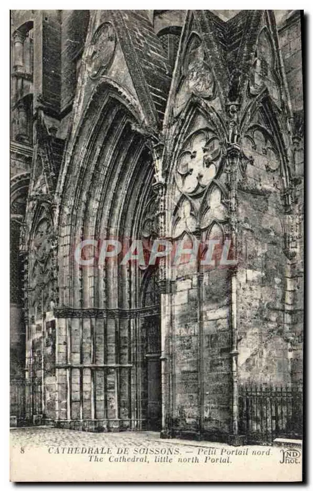 Kathedrale von Soissons — Nordlicher Kleiner Portal — JND Hol. - Vorderseite