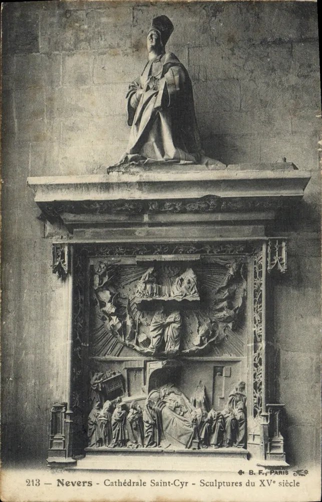 Nevers - Kathedrale Saint-Cyr - Skulpturen des 15. Jahrhunderts — B. F. PARIS Nr. 213 - Vorderseite