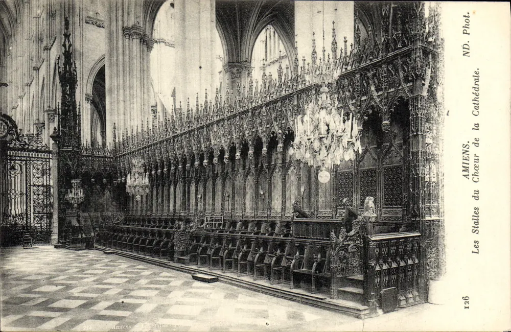 Amiens — Kathedrale, die Chorbanken — Phot. ND. Nr. 126 - Vorderseite