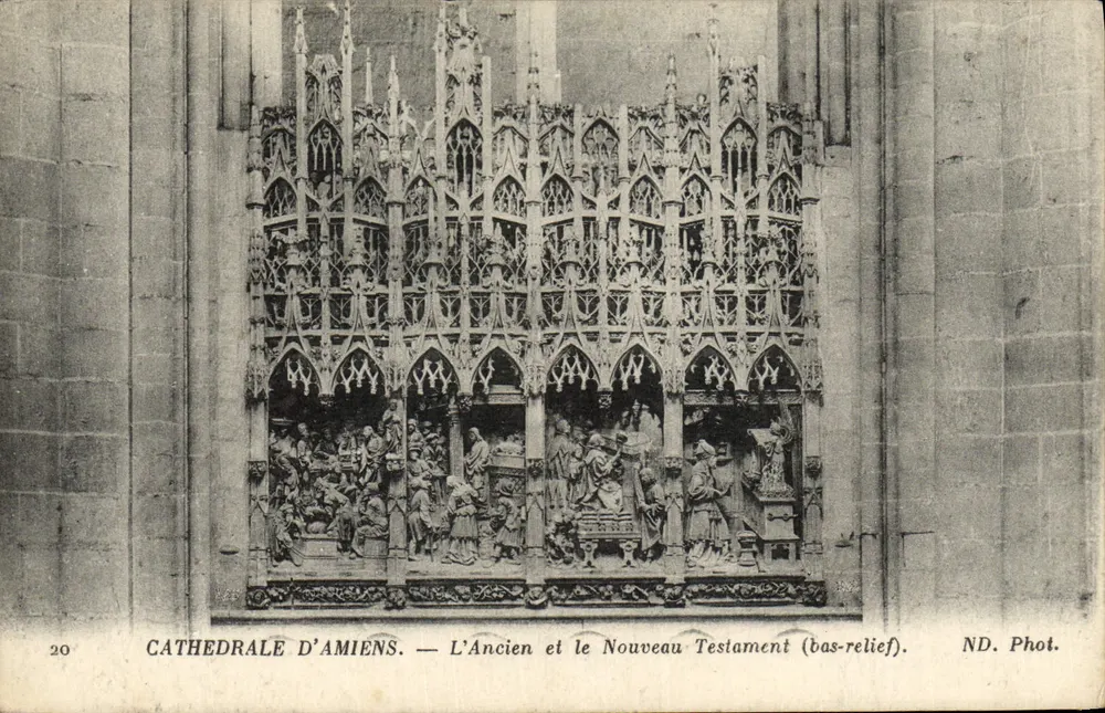 Amiens-Kathedrale — Das Alte und Neue Testament (Relief) — ND. Phot. - Vorderseite
