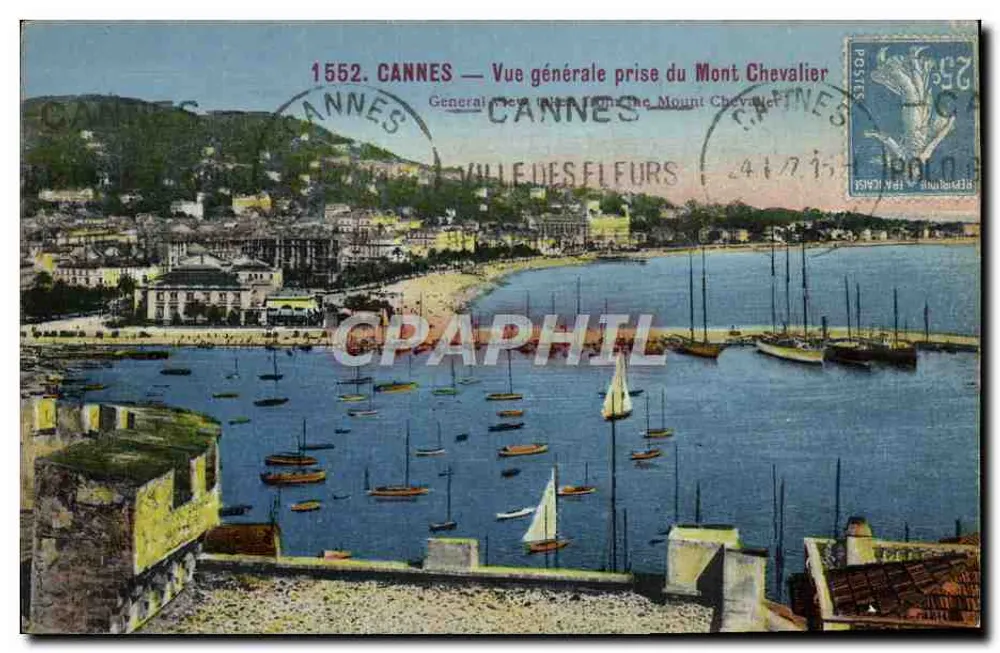 CANNES — Allgemeine Ansicht vom Mont Chevalier — Éditions Rostan et Minier, n° 1552 - Vorderseite