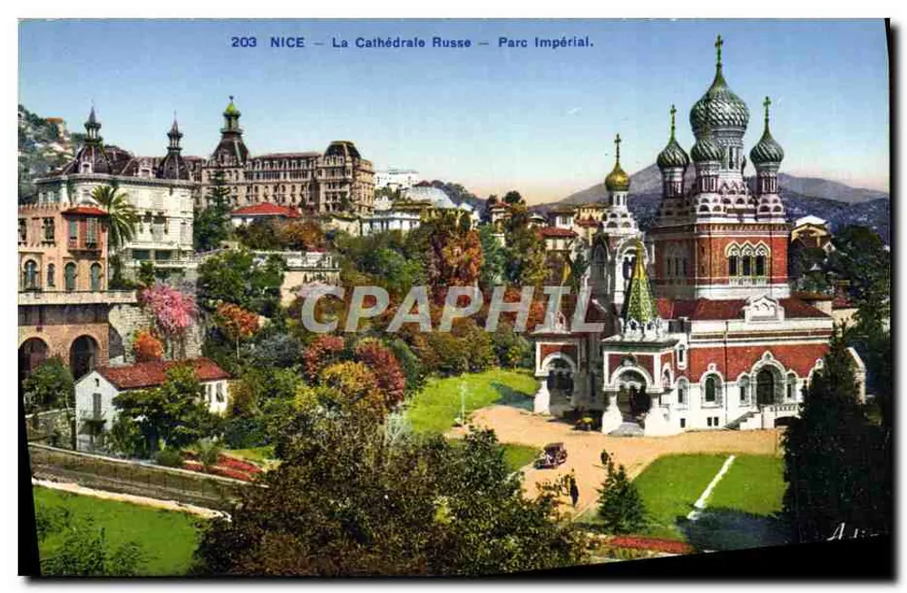 Nice — Die Russische Kathedrale — Imperiales Park — Éditions Les Belles Lettres, n° 203 - Vorderseite