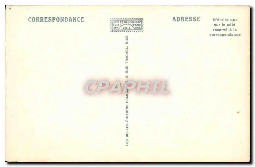 Nice — Die Russische Kathedrale — Imperiales Park — Éditions Les Belles Lettres, n° 203 - Rückseite