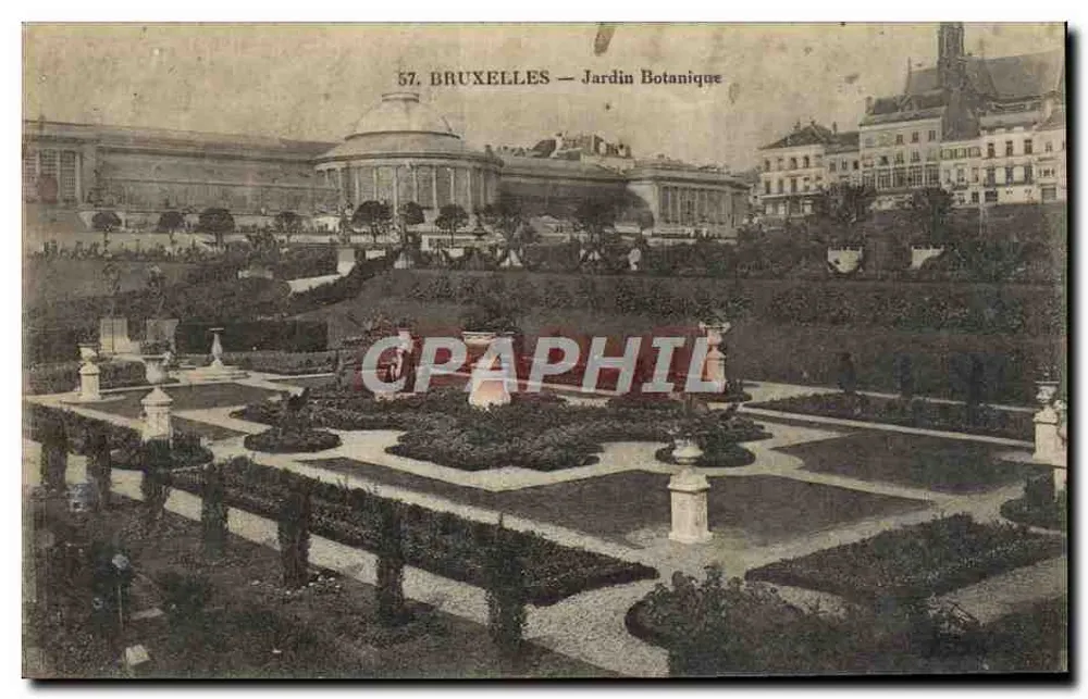 Bruxelas — Jardim Botânico — editor Brun (Bruxelas) n°57 - Frente