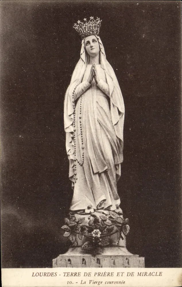 Lourdes - Die gekrönte Jungfrau und das Wunder - Maison de la Bonne Enseigne, Paris - Vorderseite