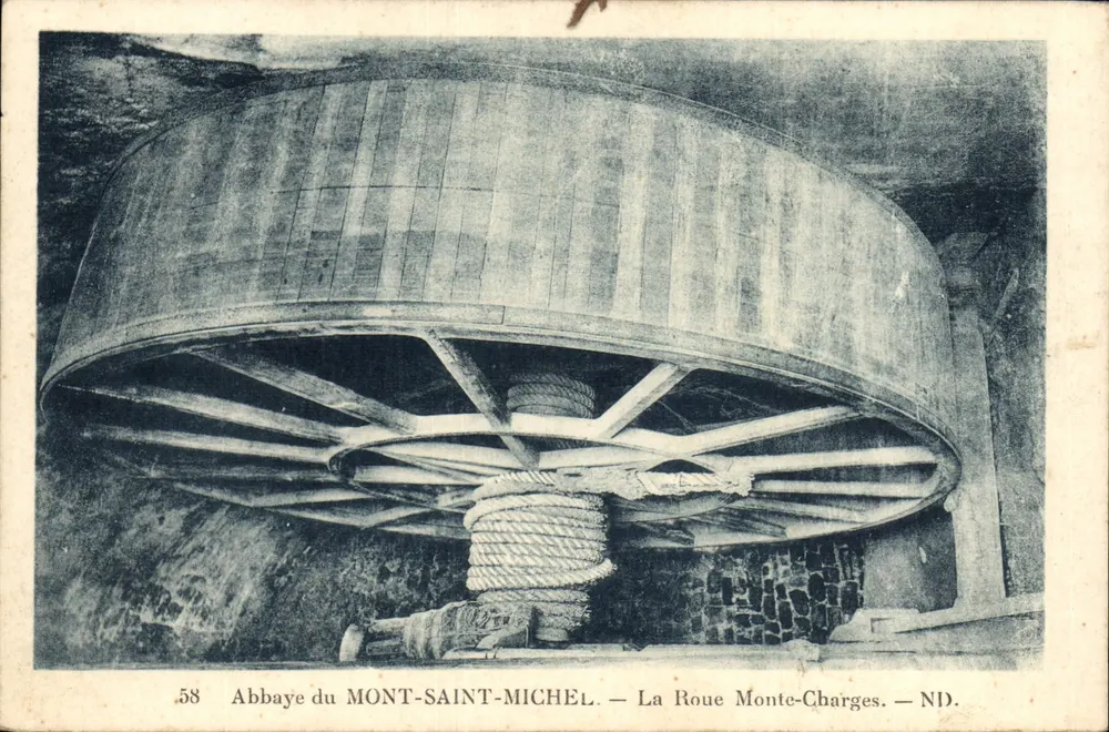 Abtei MONT-SAINT-MICHEL — Die Holzwinde — ND. - Vorderseite