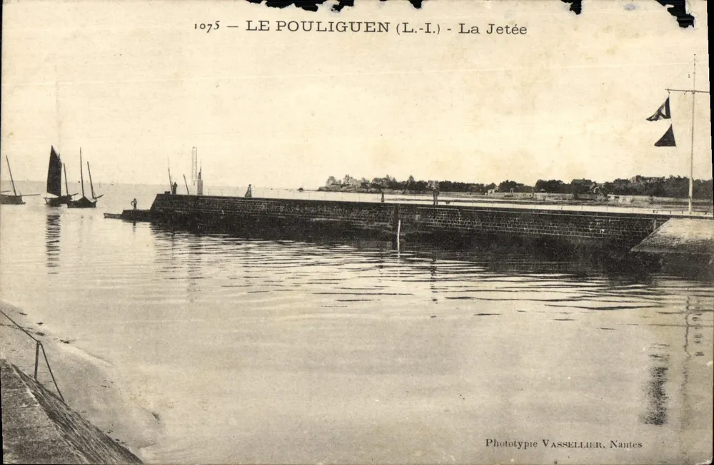 Le Pouliguen (L.-I.) — La Jetée — Phototypie Vassellier, Nantes - Vorderseite