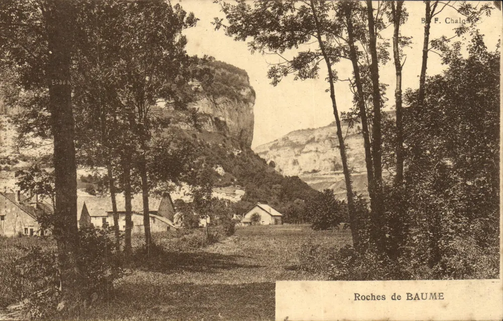 Rochas de BAUME — Vista panorâmica — B.F. Chalonnais - Frente