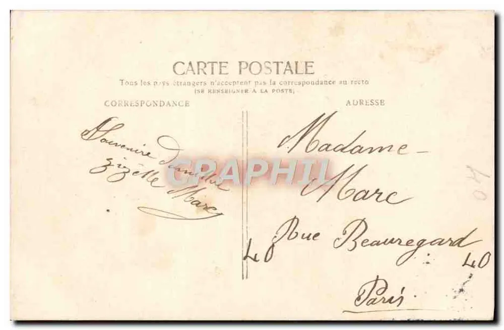 Frau mit einem Strauß Margeriten — Studio Sterbing, Paris — n° 204 - Rückseite