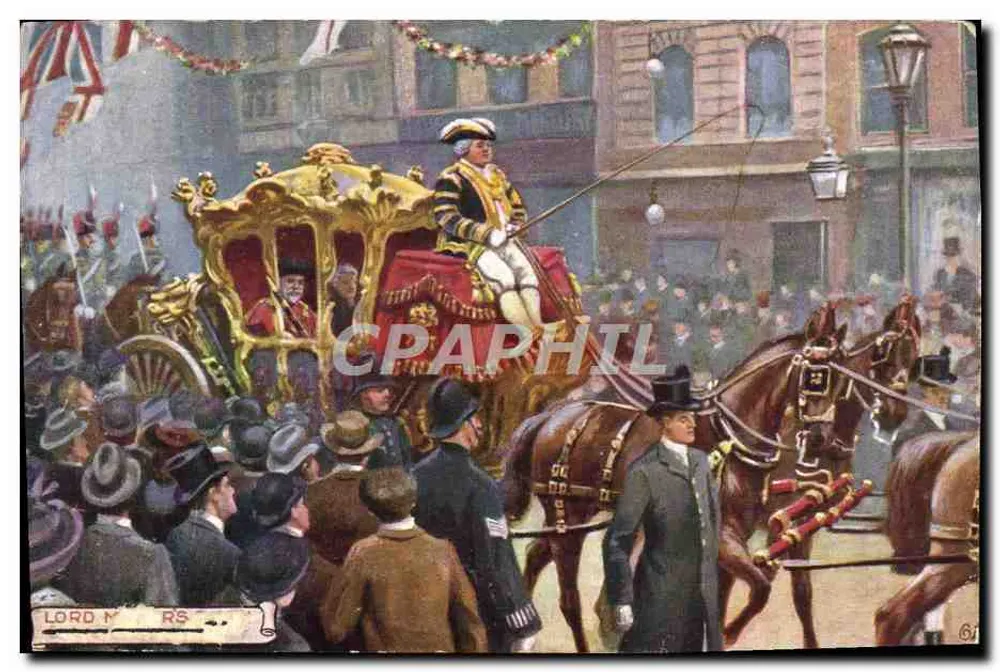 Der Lord Mayor von London — Prozession — Tuck's Post Card n° 9456 - Vorderseite