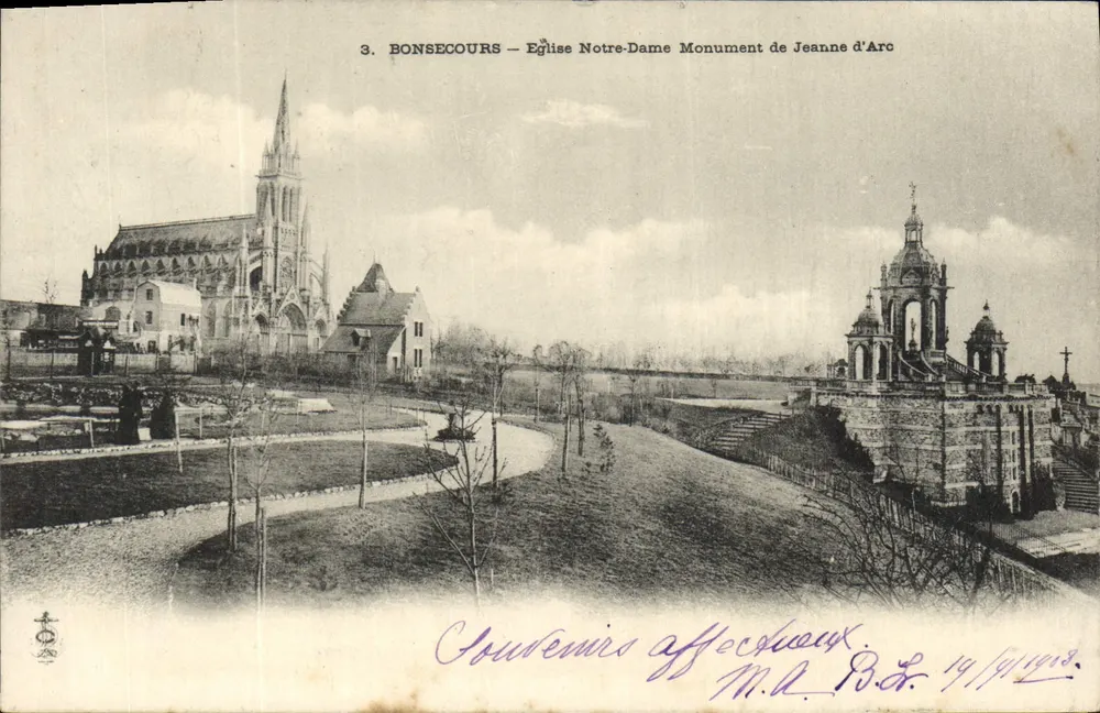 BONSECOURS — Kirche Notre-Dame und Denkmal Joan of Arc — M.A.R.L. Nr. 3 - Vorderseite