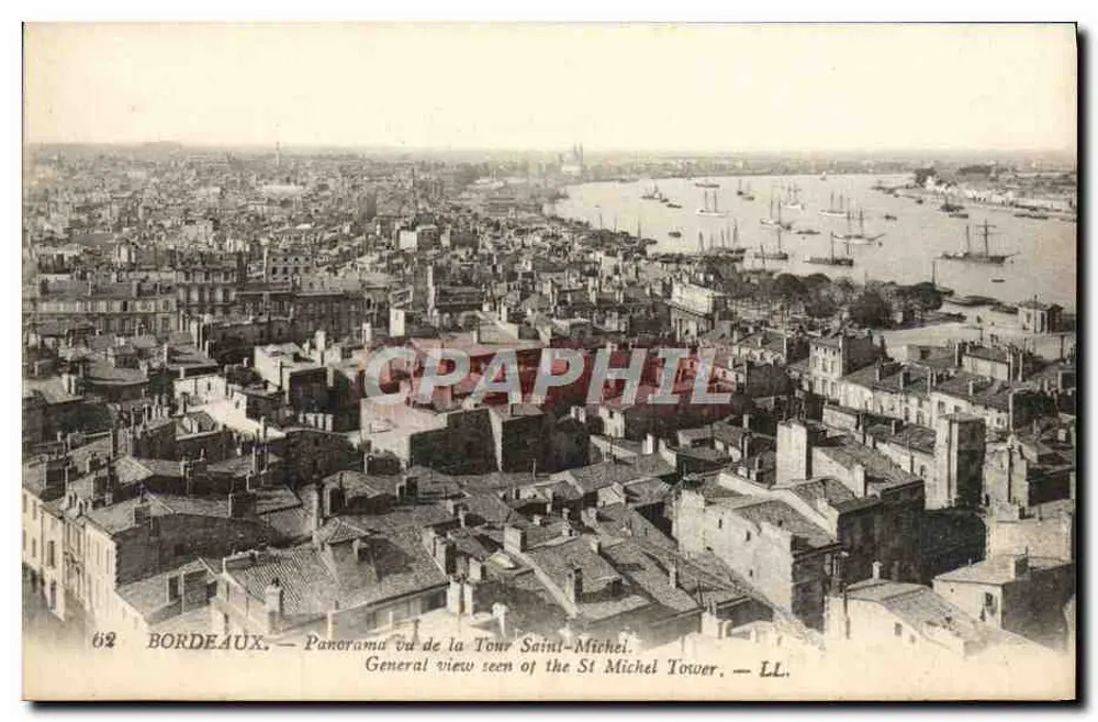 Bordeaux — Panorama von der Tour Saint-Michel — LL. - Vorderseite