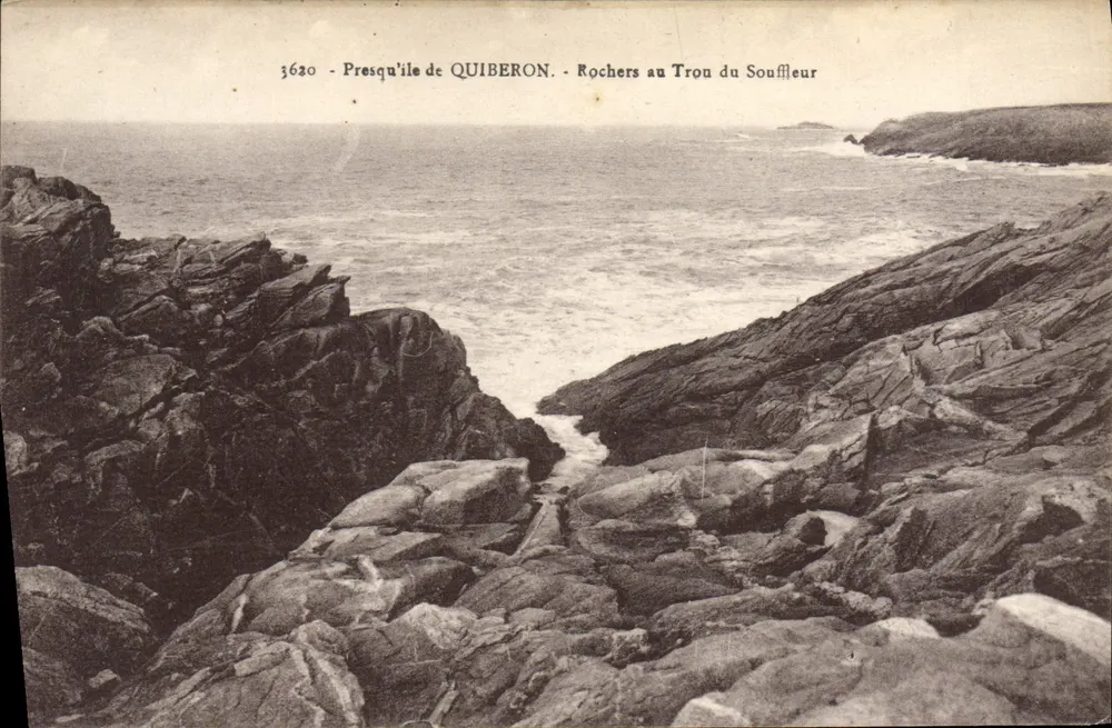 Presqu'île de QUIBERON — Felsen am Tron du Souffleur — Laurent-Nel, Rennes - Vorderseite