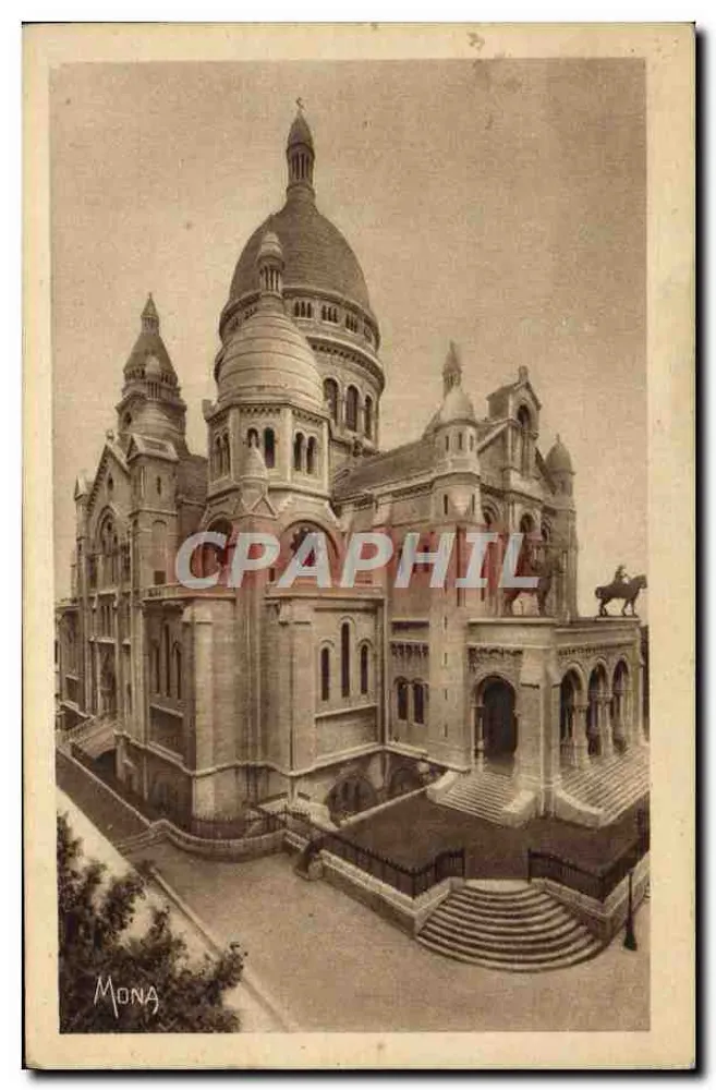 Basilika des Heiligen Herzens — Montmartre — Kunstausgabe MONA, Nr. 48 - Vorderseite