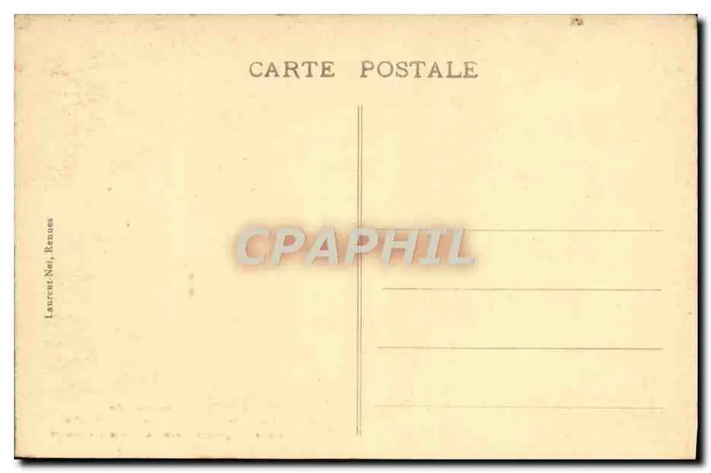 Côte d'Émeraude — Pointe du Décollé — Das Meer strömt in die Grotte der Sirenen — Laurent, Niel, Rennes - Rückseite