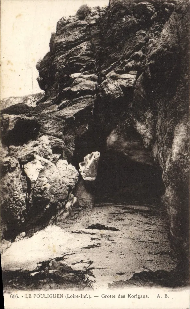 Le Pouliguen (Loire-Inf.) — Grotte des Korigans — A. B. - Vorderseite