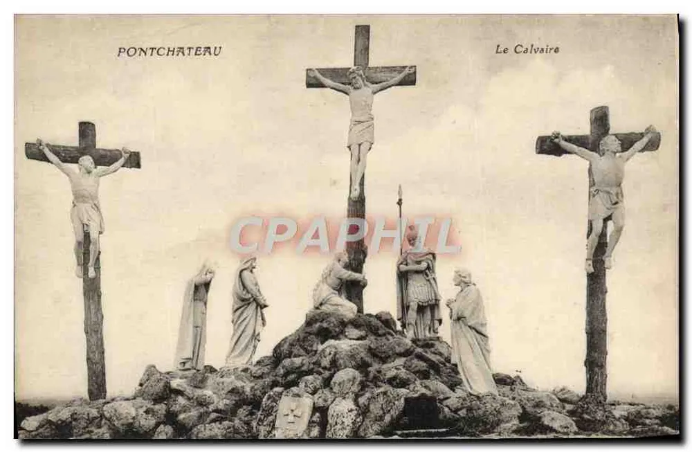 Pontchâteau — O Calvário — Editora não identificada, número de série não visível - Frente