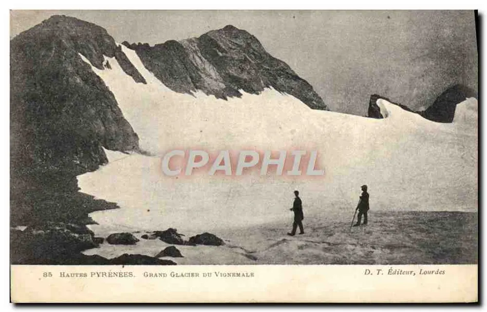 Hautes Pyrénées. Grand Glacier du Vignemale — D. T. Editor, Lourdes - Frente