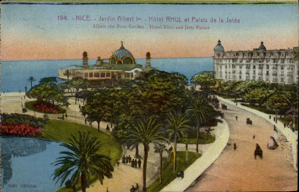 Nice - Jardin Albert 1er - Hôtel Rhul und Palais de la Jetée - Edit Gilletta - Vorderseite