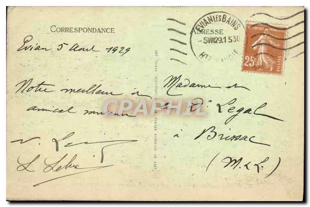 ÉVIAN-les-BAINS — Ufer des Sees Léman und der Öffentliche Garten — Nr. 185 - Rückseite