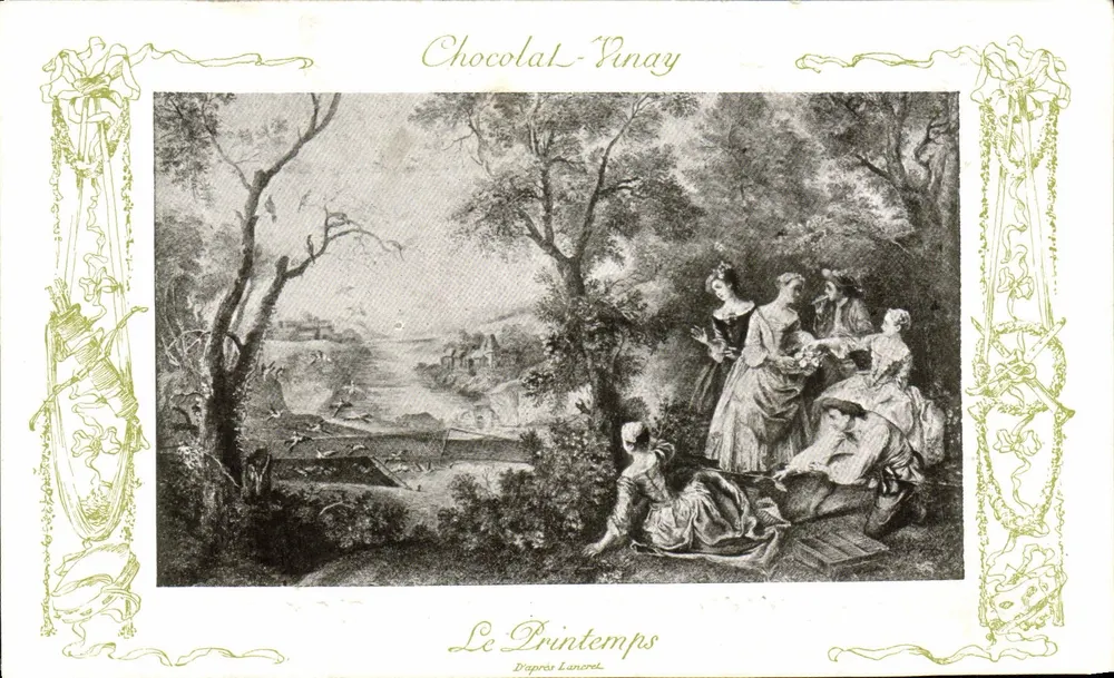 Frühling — Nach Lanorel — Chocolat-Vinay, Serie VII, Nr. 6 - Vorderseite