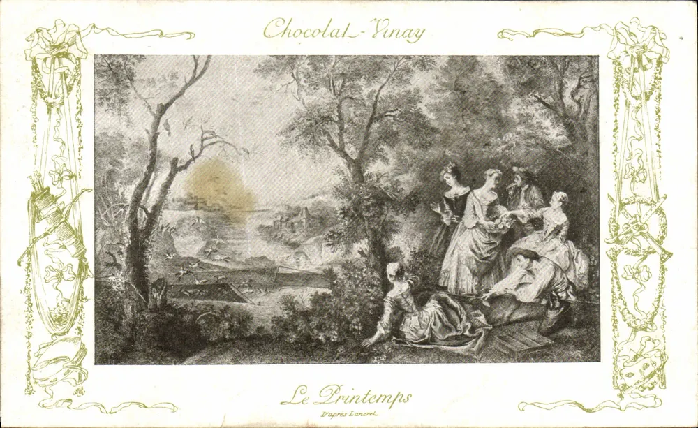 Frühling — Nach Lanorel — Chocolat-Vinay, Serie VII, N° 6 - Vorderseite