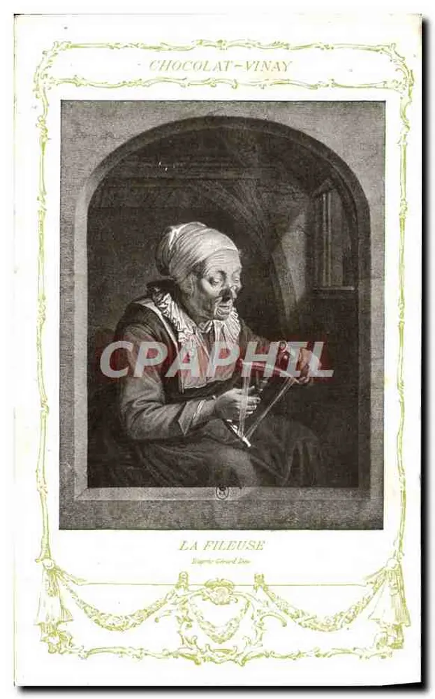 Die Spinnerei — Serie VII, Nr. 8 — Chocolat-Vinay - Vorderseite