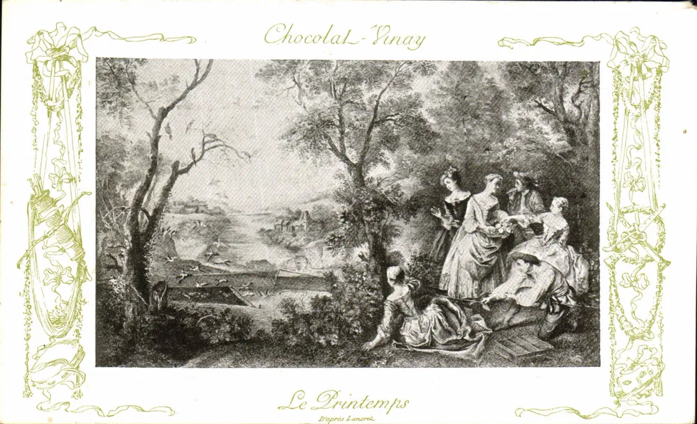 Der Frühling — Nach Lanerd — Chocolat-Vinay, Serie VII, N° 6 - Vorderseite