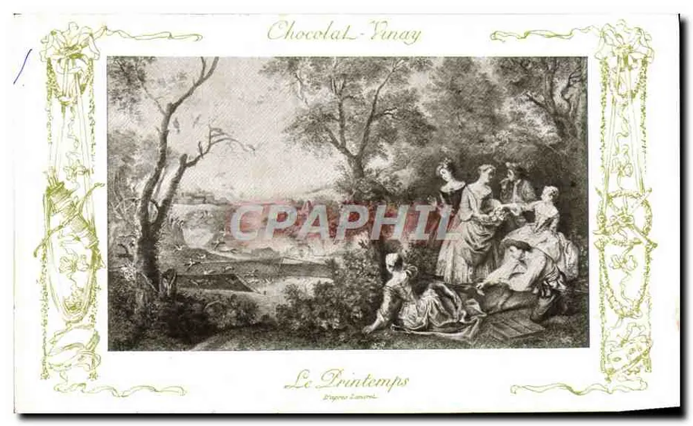 Frühling — Graphe Lumière — Chocolat-Vinay, Serie VII, Nr. 6 - Vorderseite