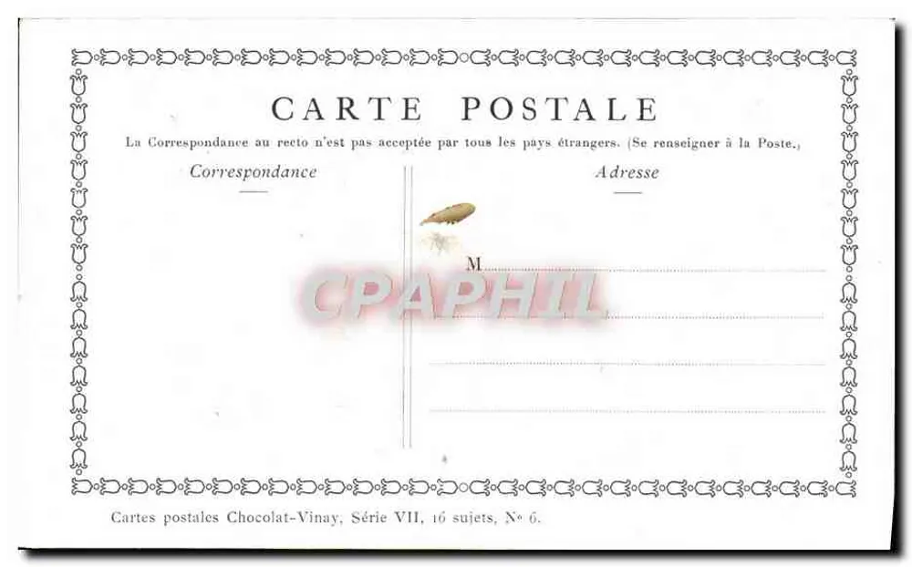 Frühling — Drapeau Laurent — Chocolat-Vinay, Serie VII, Nr. 6 - Rückseite