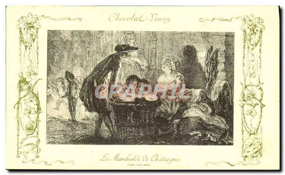 Die Kastanienverkäuferin — Serie VIII, n° 17 — Chocolat-Vinay - Vorderseite